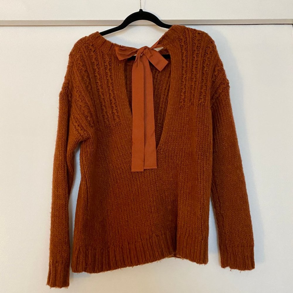 American Eagle Tie Back Sweater